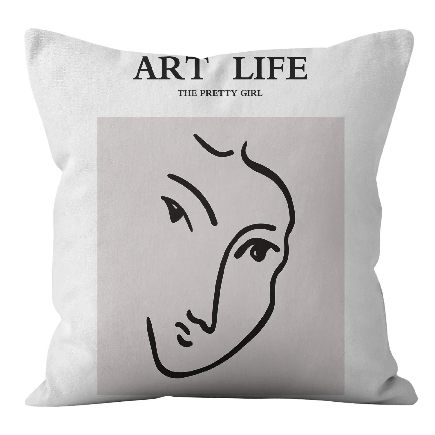 

Abstract Series Home Office Decoration Pillow Bedroom Sofa Car Cushion ,(4) 66x66cm