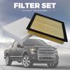 Car Engine Cabin Pollen Air Filter For Ford F-150 2015 2016 2017 2018-2025 7C3Z-9601-A 7C3Z9601A Filter Set Replace Accessories