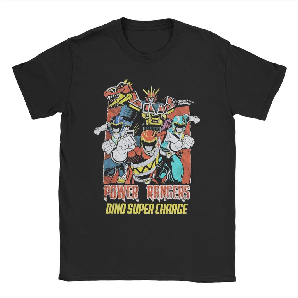 Vintage Power Rangers Tshirts Unisex Unisexs Crewneck 100 Cotton T Shirt Short Sleeve Tee Shirt Adult Clothes