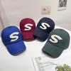 Șapcă de baseball clasică pentru femei, design gotic cu litera S cu broderie, șapcă ușoară și respirabilă în aer liber