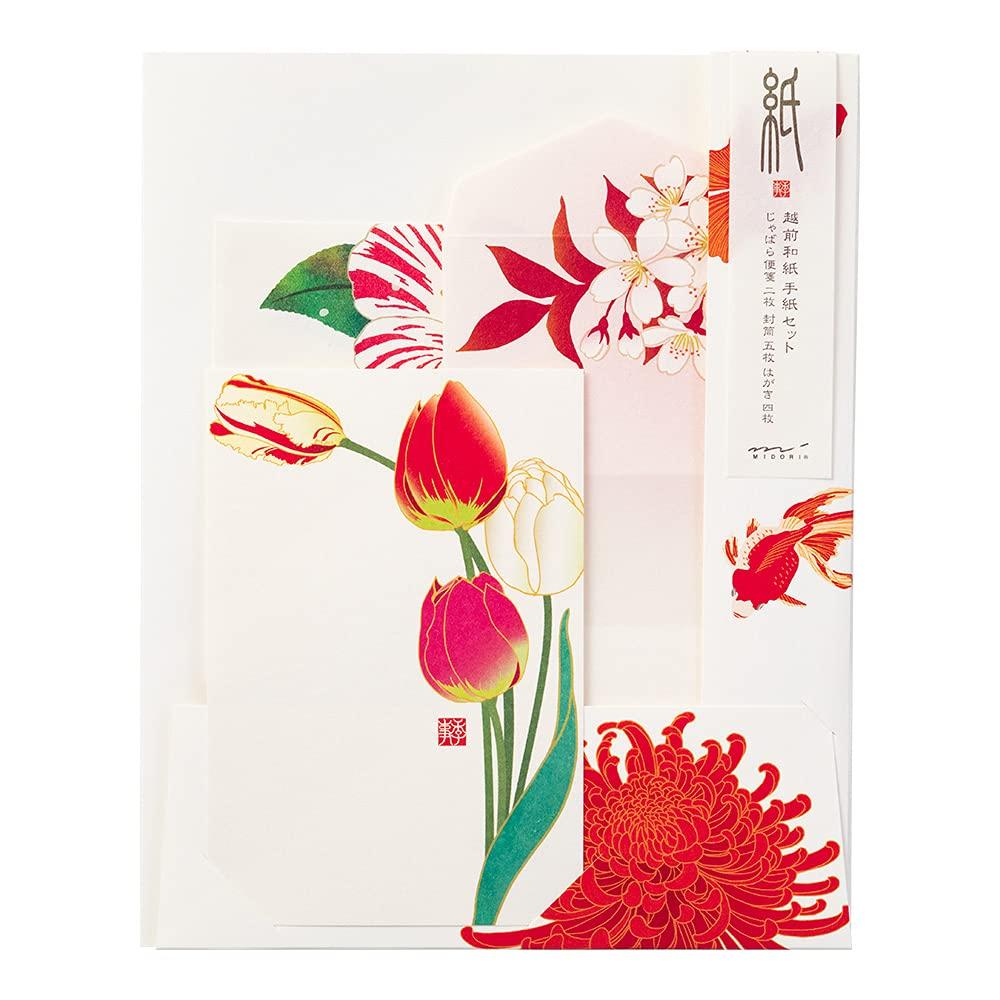 

Midori Letter Paper 86504006 Set, Series, Seasonal, Red, красный