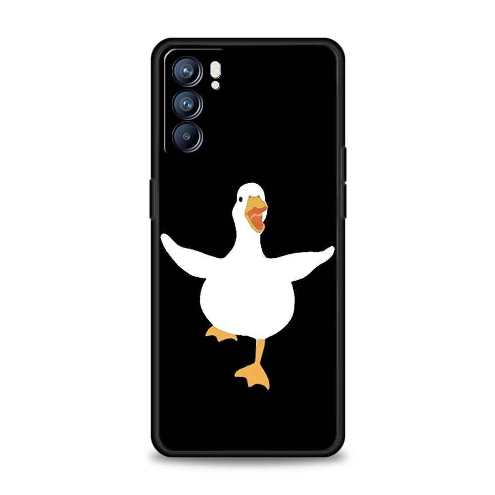 Cartoon Zweifel Ente Für Oppo Reno7 Reno6 Pro Plus A54 5G Handyhülle Find X6 X5 A53 A52 A9 2020 A15 A95 A17 A16 A76 A74 A57 Hülle