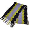 Geometric Motif Cashmere Scarf Multicolor Cashmere Unisex Used