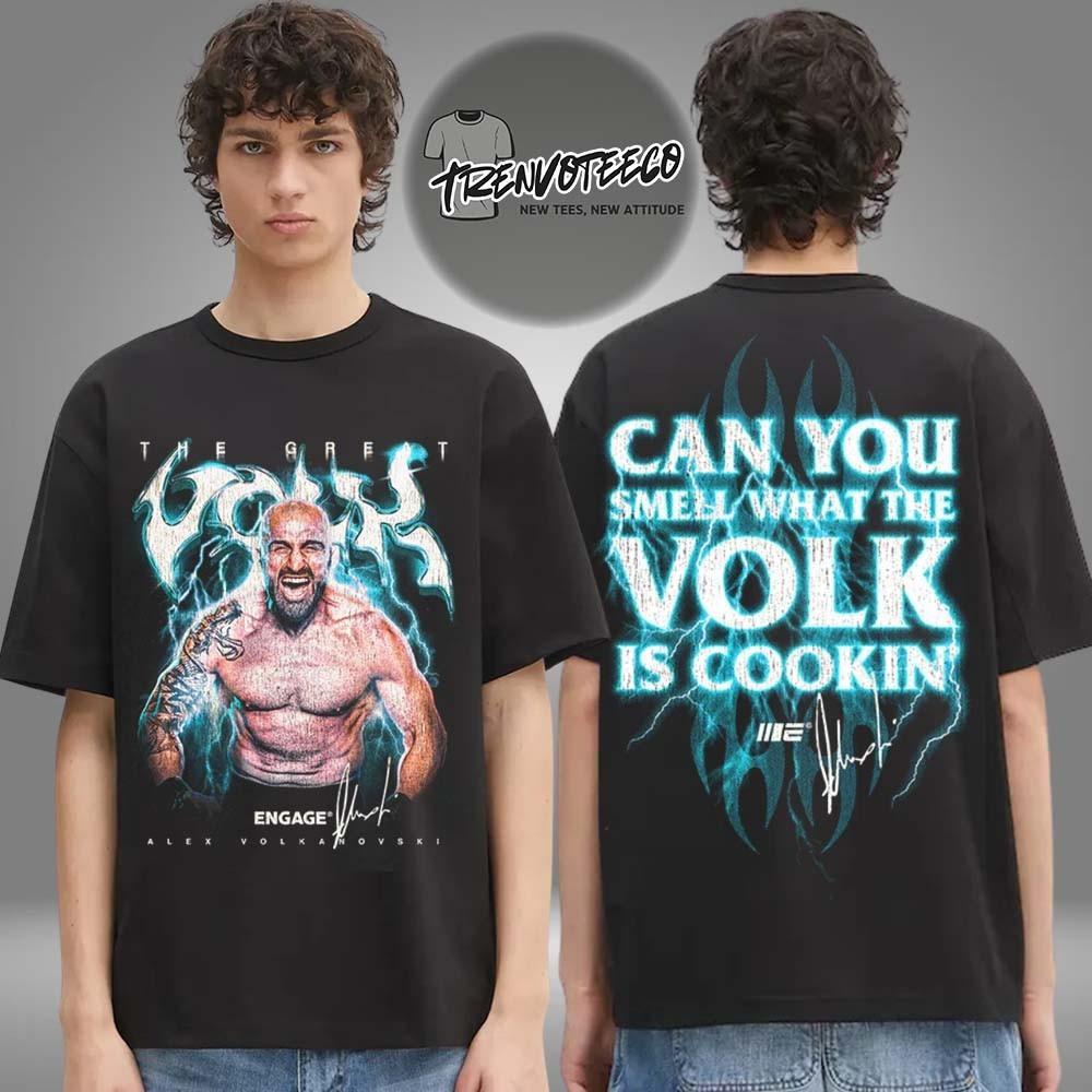 Alexander Volkanovski Merch Cooking With Volk Two Sided Unisex T-Shirt Gift for XXXXL