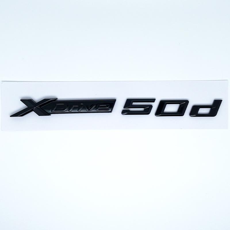 Xdrive 50i 50d 55i 55d Car Fender Emblem Trunk Badge Sticker For BMW X1 X3 X4 X5 X6 X7 Logo Accessories