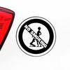 Car Stickers No Smoking Funny Reflective Decoration For Corolla Fuel Tank Cap Auto Windshield Trunk Bumper Motorcycles