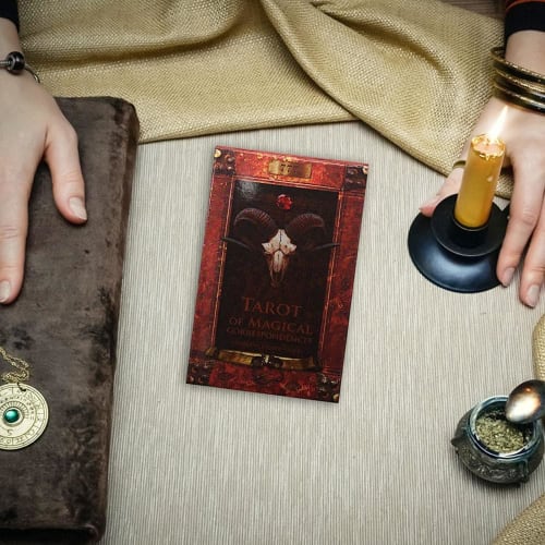 LUAMY New Tarot Card Oracle Deck Mysterious Divination 78 Cat Tarot Deck Board Game Cards Tarot Magical Compatible Board Game