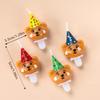 4Pcs/Set Children'S Birthday Bear Smile Creative Candle Cake Dessert Decoration Couple Wedding Party Accessories