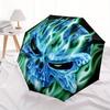 1pc Ghostly Skull Automatic Open/close Folding Umbrella, Compact Portable Travel Umbrella, Perfect Birthday/Christmas, Cute Umbrella, Durabl
