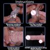 Extension Reusable Condom Penis Sleeve Male Enlargement Time Delay Spike Clit Massager Cover Crystal