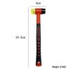 Double-Headed Detachable Hammer: Goldsmith Silverware Rubber Mallet for Household Installation