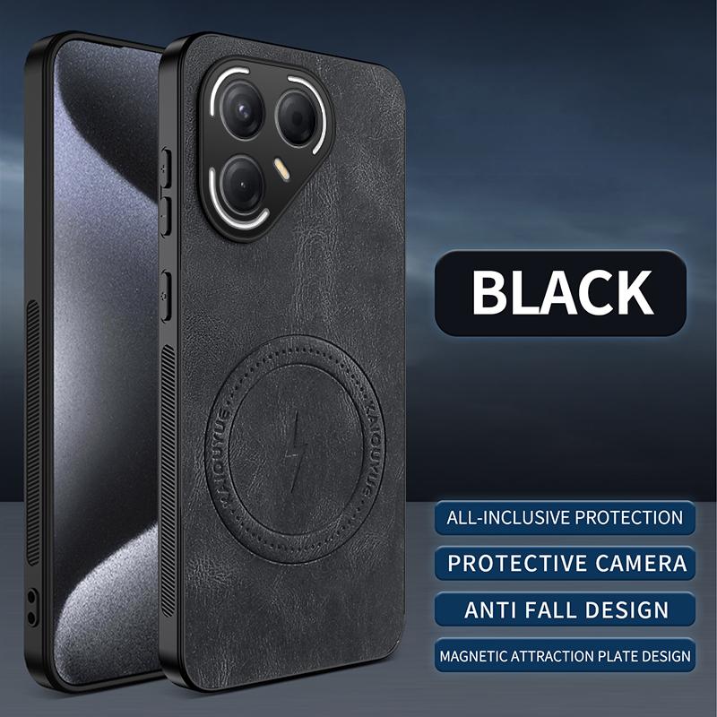 For Tecno Pova 7 Ultra/Tecno Pova 7 Pro Case Simple Stylish Magnetic Suction Luxury PU Leather Skin-friendly Anti-drop Cover