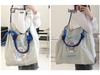 Japanese Four-Leaf Clover Embroidered Ball Chain Shoulder Bag - Trendy, Large-Capacity, Niche Commuter Style
