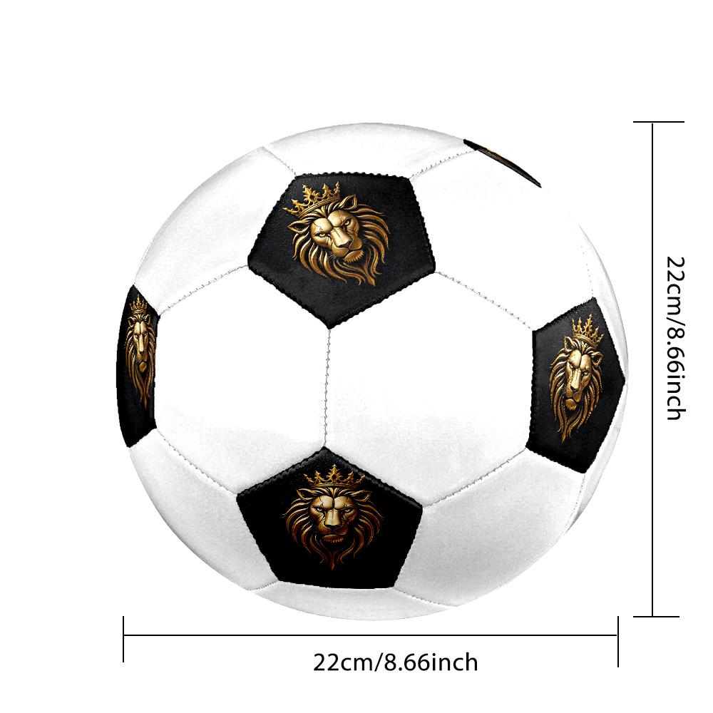 1PC Golden Lion Majesty Soccer Ball Size 5 Football Machine Sewn Indoor/Outdoor Universal Football S108