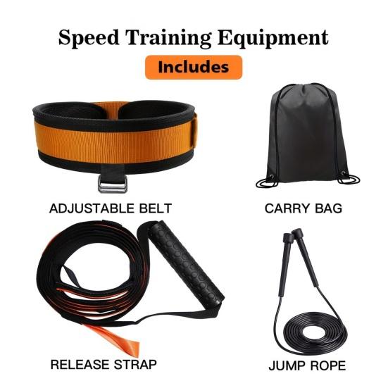 Kit de Treino de Velocidade Sobrecarga Corrida Resistência Liberação Arnês Fitness Velocidade Agilidade Força