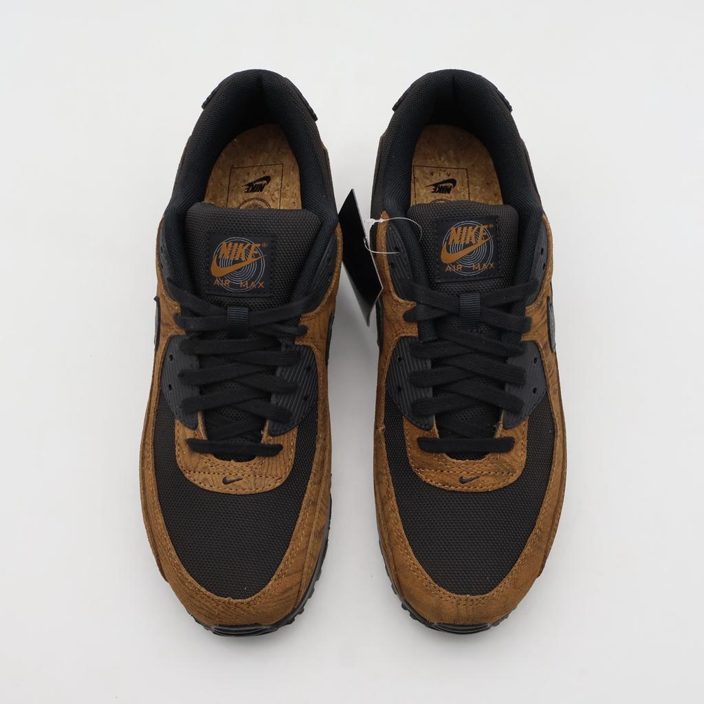 IQ0283-281 Nike Air Max 90 Premium Light British Tan Velvet Brown Black (Men's)