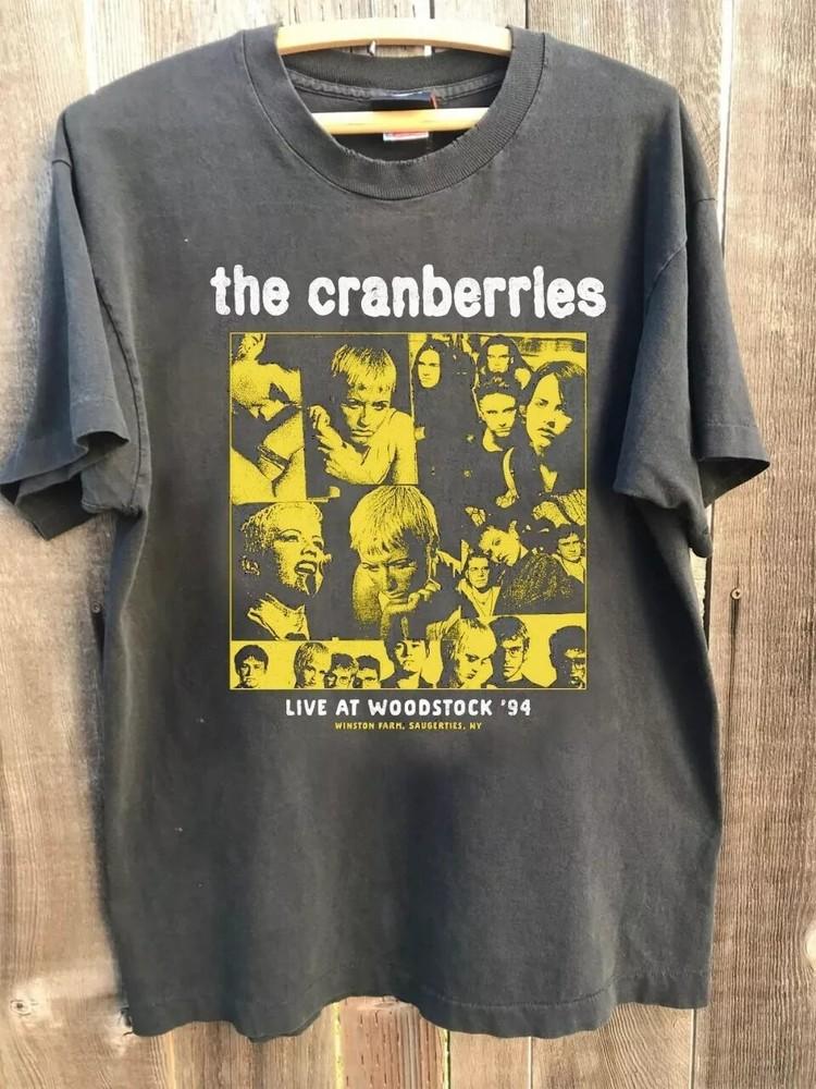 

THE CRANBERRIES Live at Woodstock ‘94 Charcoal Unisex T shirt Reprint S-5XL Unisex T-Shirt XXL