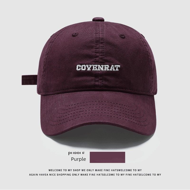 

Best Selling 2025 New Arrival Korean Style Baseball Cap Wide Brim Big Face Small Men s and Women s Big Head Circumference Soft Top Embroidery Duck Sauce purple Regular-(head circumference 54-59cm)