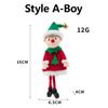 Newest Christmas Elves Stuffed Plush Dolls Hanging Ornaments Xmas Tree Decor Cute Boy Girl Elf Pendant Kids Gifts New Year Noel