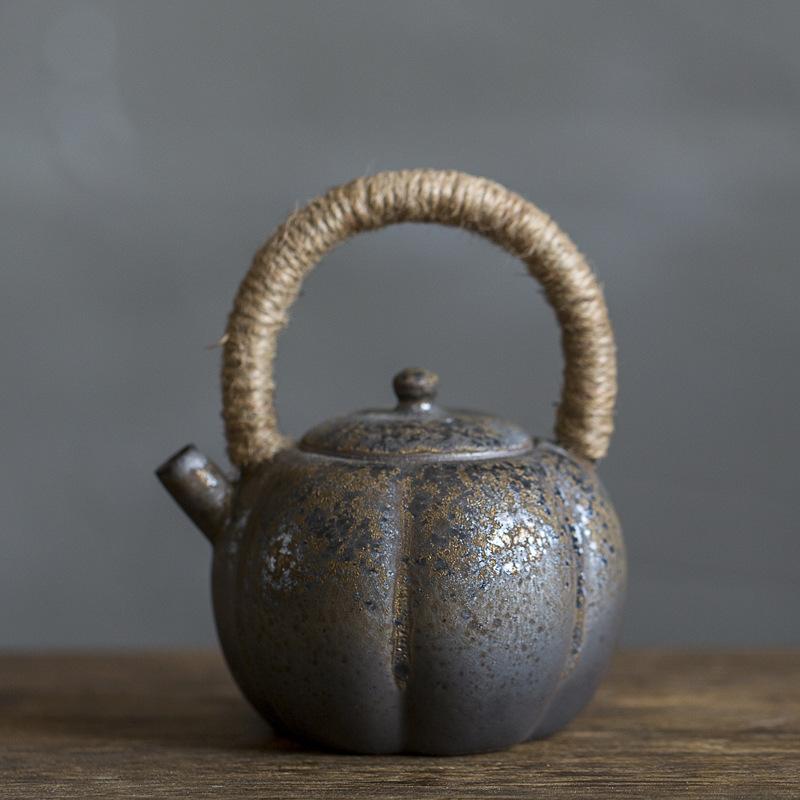 Vintage Handle Jug Ceramic Teapot Single Pot Tea Making Utensils Kung Fu TeaPot Tea Making Tools Tea Infuser Teaware Teapots