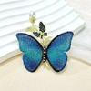 Retro Pearl Butterfly Embroidery Brooch - Elegant Fashion Pin Accessory