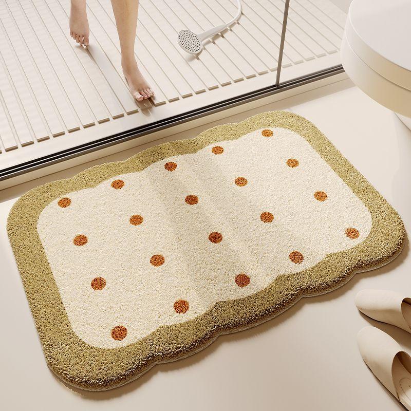 Dopamine bathroom door carpet floor mat toilet toilet water absorption non-slip dust removal foot pad imitation cashmere