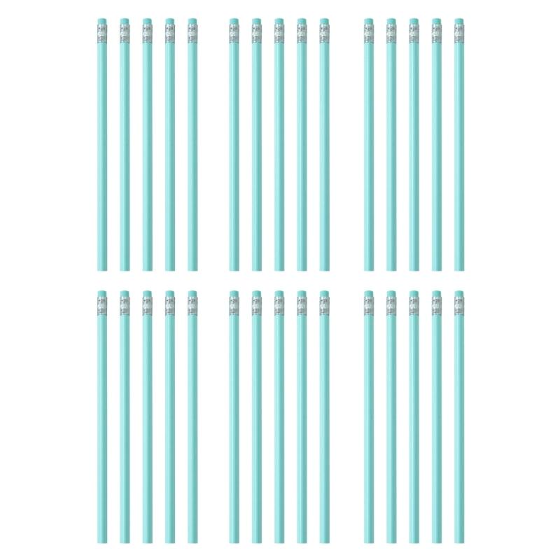 30 Pcs Drawing Pencils Triangle Pencils With Eraser Macaron Color Pencils School Supplies For School Office Sketching