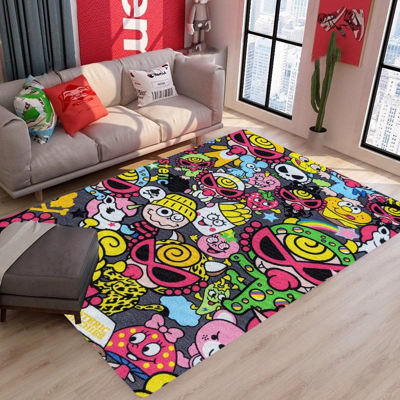 Japan Fashion H-hysteric Mini Carpet Floor Mat Bathroom Kid Room Bedroom Decoration Balcony Anti-Slip Doormat Living Room Rugs