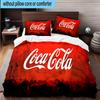 Set de așternuturi cu artă abstractă Coca, 3 buc., Inclusiv 1 buc. Husă de pilotă și 2 buc. Fețe de pernă, Perfect pentru Dormitor, Cămin, Cadou de Crăciun pentru Fani