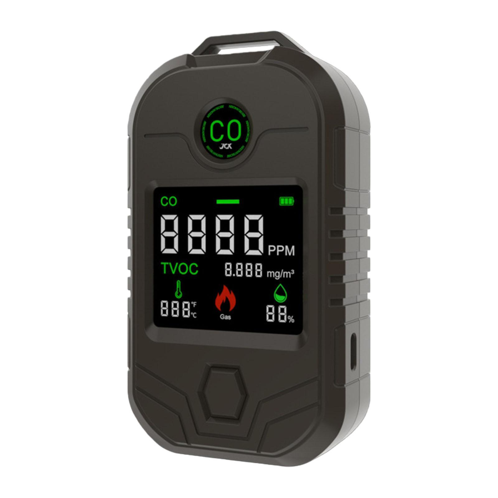 

Air Quality Monitor for Carbon Monoxide Flammable Gas Temperature Humidity Detection with LED Screen Portable 1