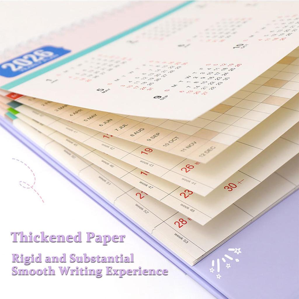 Desktop Calendars 2026 Planner Schedule Calendar Table Daily Notepad Pocket Planner Decorative Month Work Calendar Planner