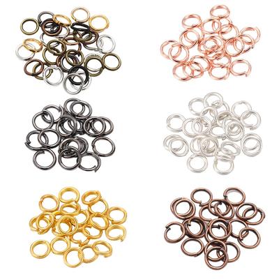 50-200Pcs/bag 3 4 5 6 8 10 12 Mm Metal Jump Rings Split Ring Gold Color Connector For Diy Jewelry Making Findings Accessories
