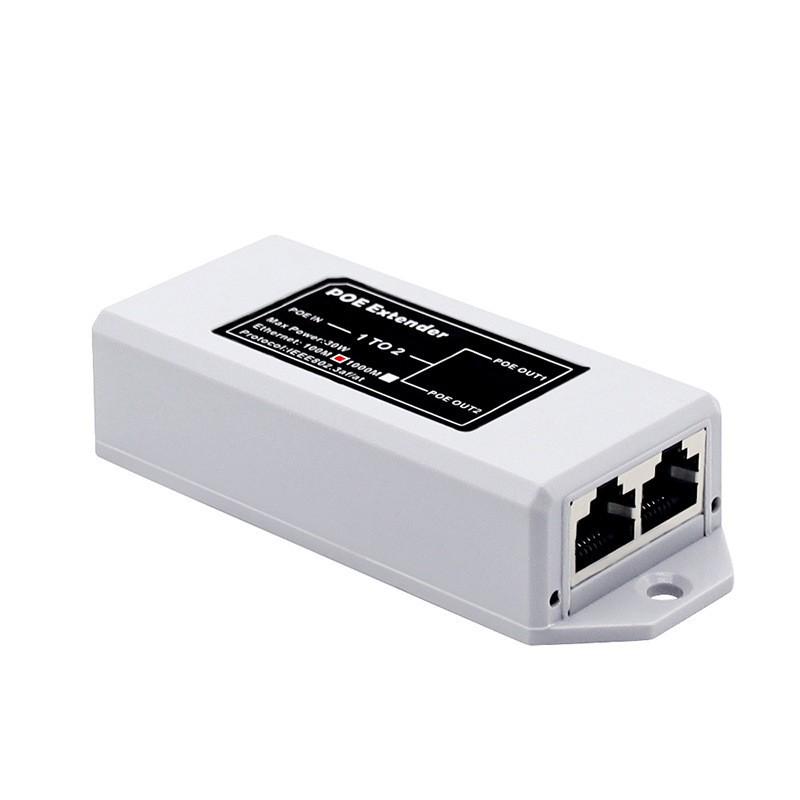 100M POE Splitter & Repeater Box: One-in-Two-out Cascade Amplifier