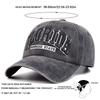 Unisex FLORIDA Letter Embroidery Wash Baseball Caps Spring and Autumn Outdoor Adjustable Casual Hats Sunscreen Hat