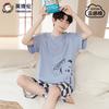 Summer Boys' Pajamas, Spring Thin Home Clothes, Boys' Short Sleeved Set, Air-conditioned Clothes