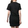 adidas Striped Logo Round Neck Short Sleeve Dress Women Dresses Black HG6416