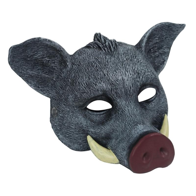 Masque Sanglier Animal Halloween Masque Cosplay Sanglier Sauvage Halloween Masque Intégral pour Halloween Mascarade Carnavals