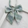 Personalized Flower Plaid Uniform Collar Flower Bow Tie Small Fresh Sailor Suit Bow KTB