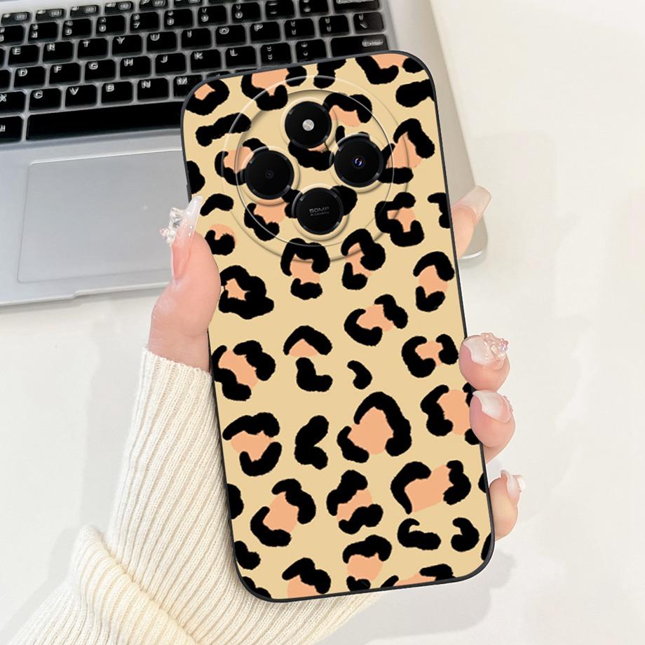 For Xiaomi Redmi 14c / Mi 14 Pro 14t Pro Case Liquid Silicone Soft TPU Back Cover Redmi14c Phone Funda Gothic Black Night Bumper
