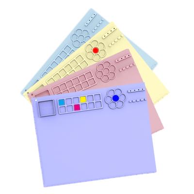 Tappetino in Silicone per Artigianato con Superficie a Coppa Pieghevole Uso Versatile Facile Manutenzione Design Antiaderente Tappetino per Pittura