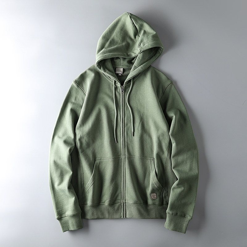 Zipper Sweater Deconstructed Export American Style Casual Cardigan