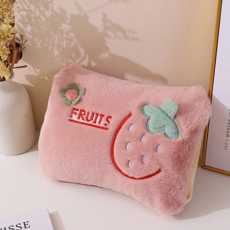 Electric Plush Hot Water Bottle: Washable, Cute Warm Baby Compress Bag & Hand Warmer