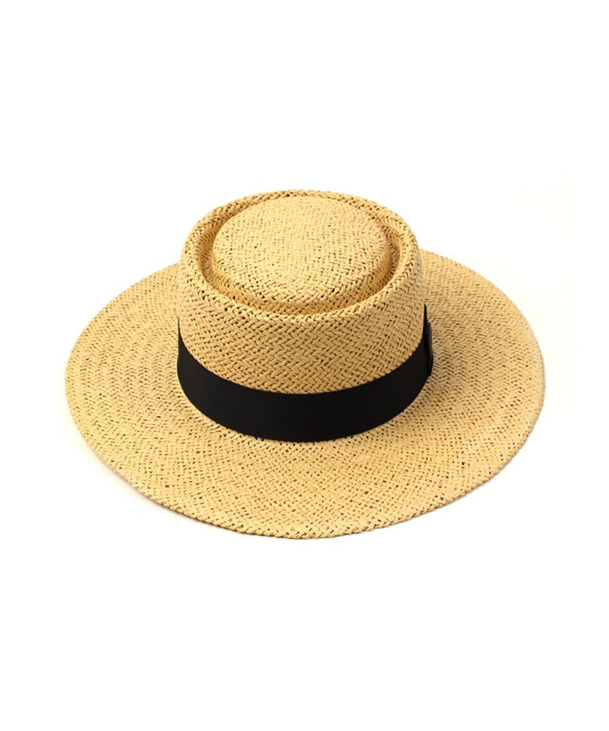 Yunibeosyeolkemiseuteuli Home Beige Flat Fedora Summer Fedora