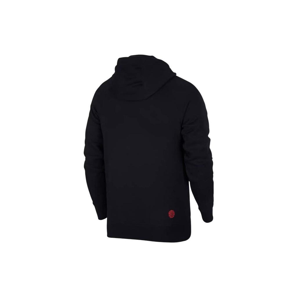 Jordan Graffiti Print Fleece Hoodie Men Tops Black BV7486-010