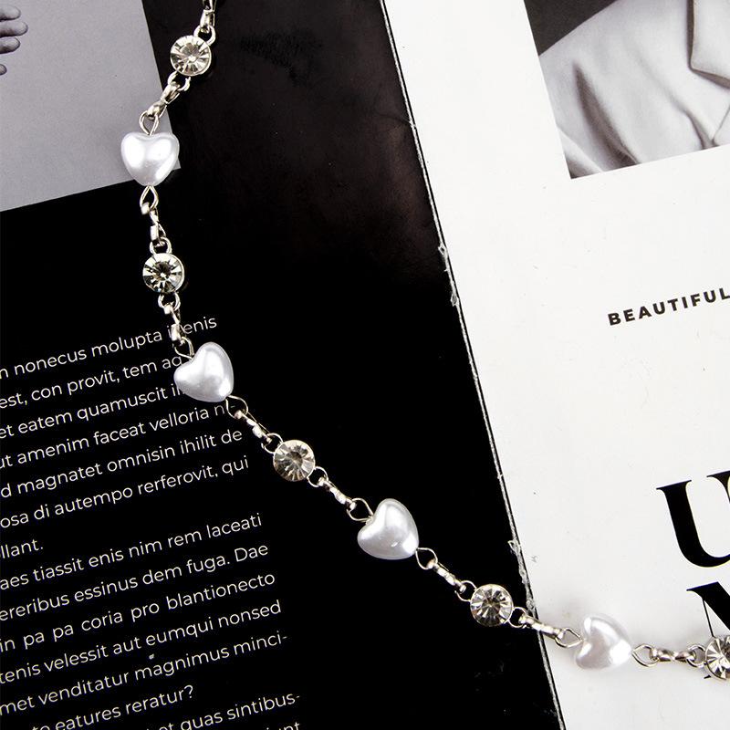Waist Chain Women's Decorative Pearl Rhinestone Inlaid Fashionable Versatile Dress Body Chain Women