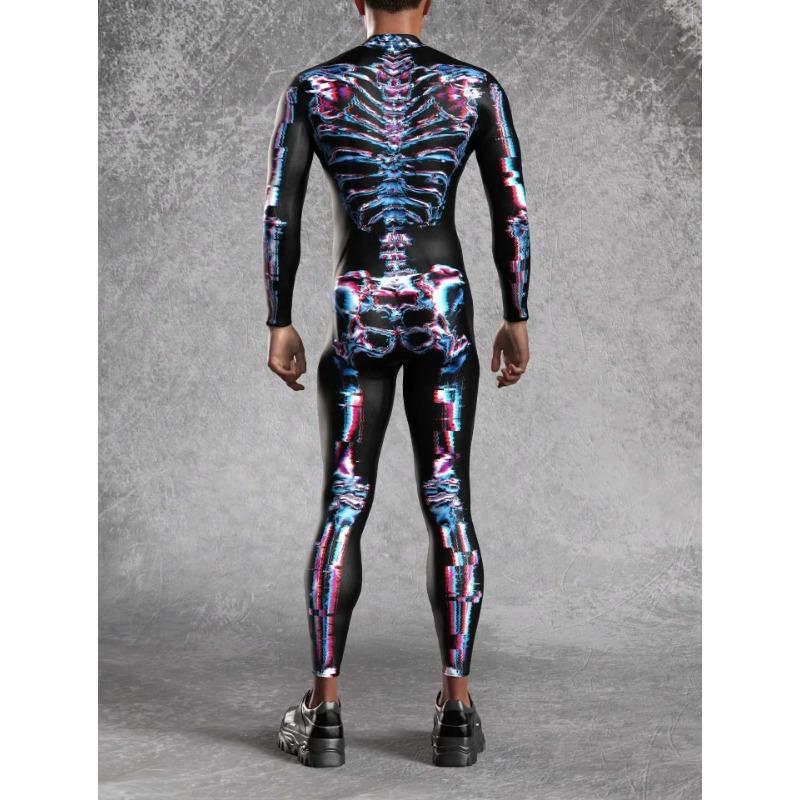 Costume de Scenă cu Imprimare Digitală 3D Adulți Evenimente de Halloween Petrecere Tematică Carnaval Costum Cosplay Joc de Rol Salopetă