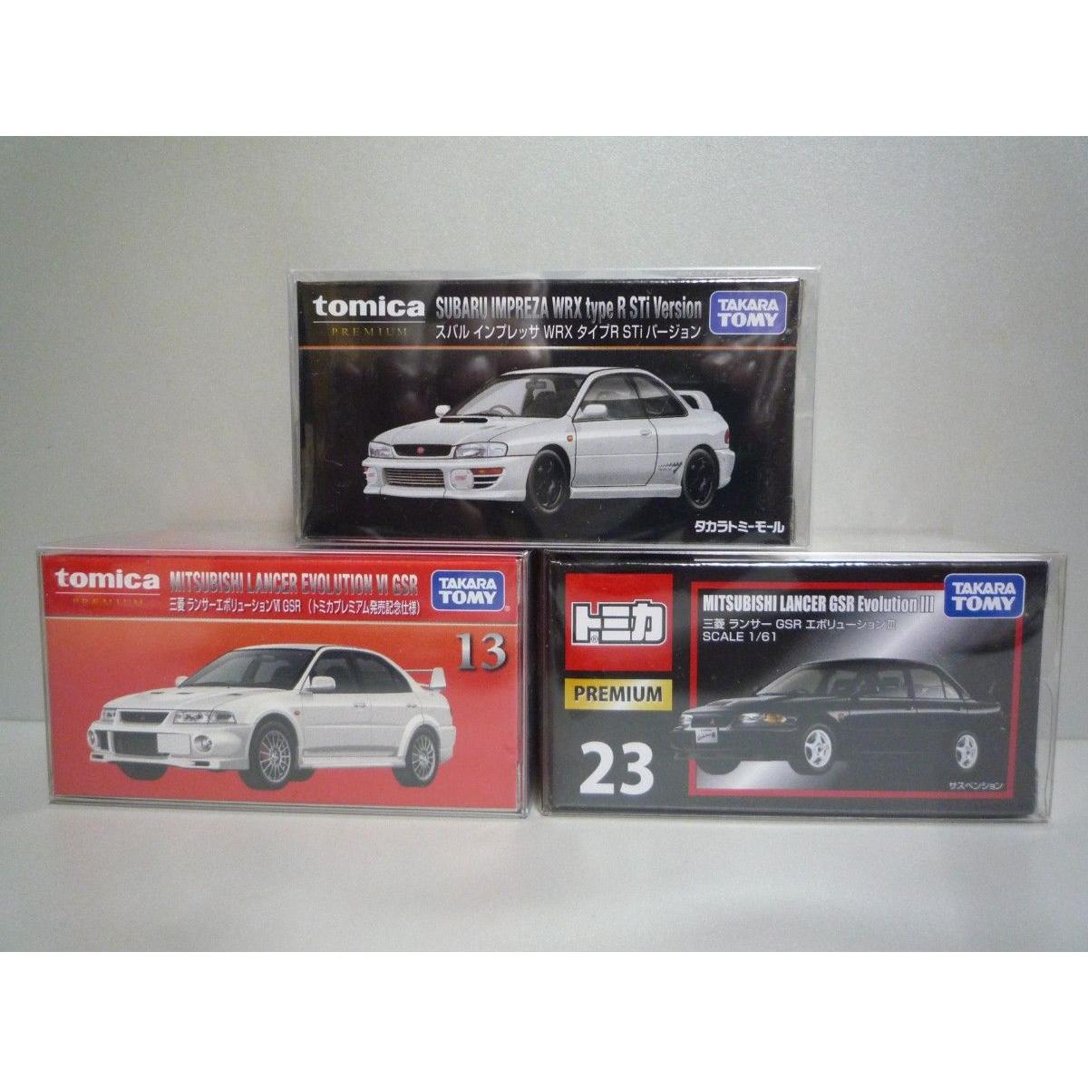 Used Tomica Premium Subaru/Mitsubishi (Set of 3) (Shrink unopened product)