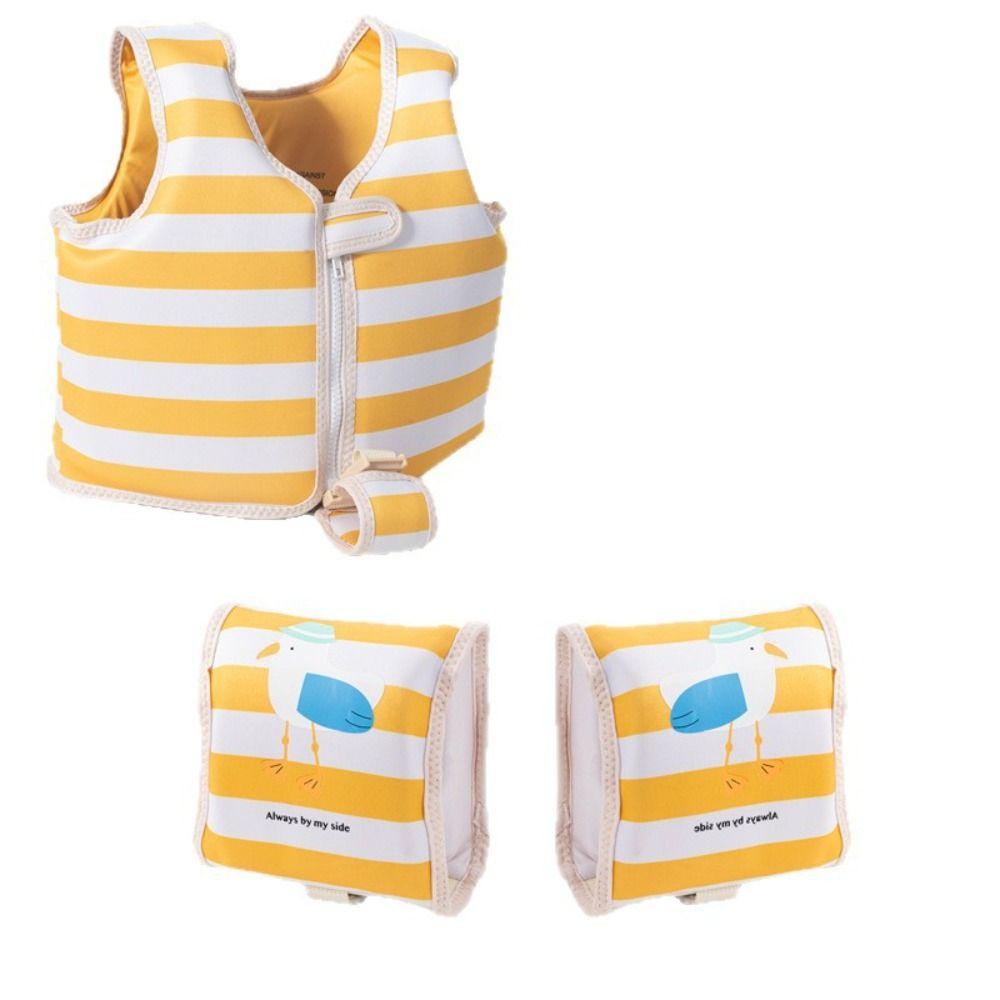 Striped Children's Buoyancy Vest Non-Inflatable Swimming Life  Jacket  Water Play