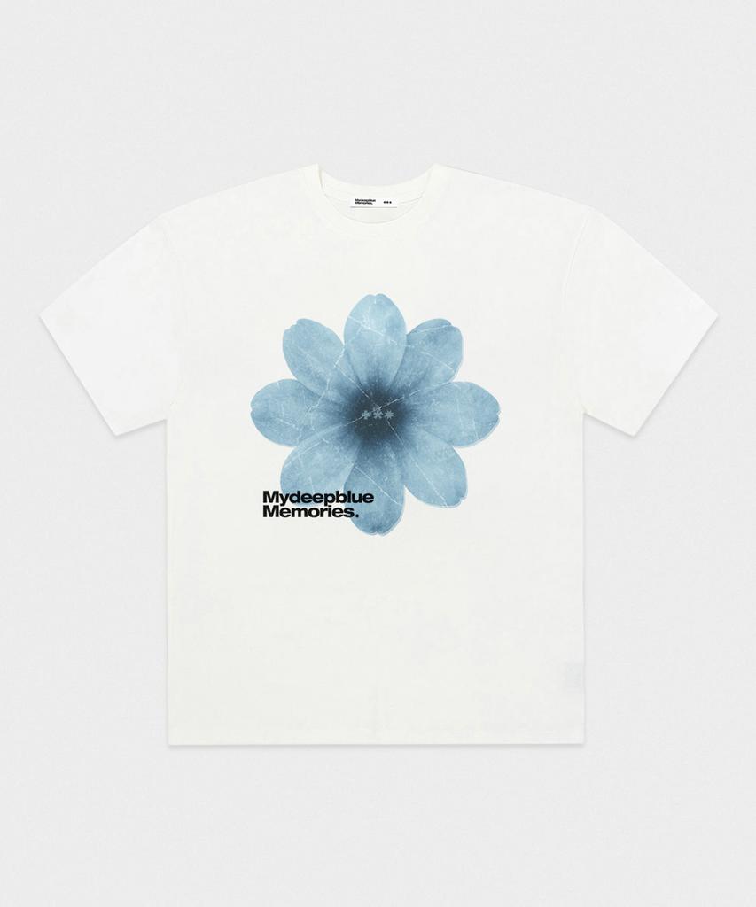 Maidibbeullumemolijeu #1 Flower Over T-Shirts (White)