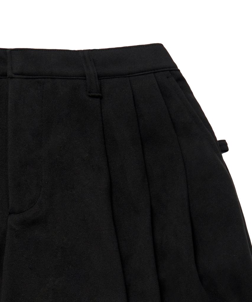 IDWS Void 4 Tuck Balloon Trouser Black